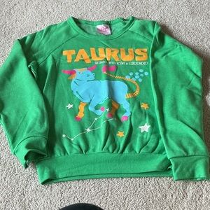 Midnight Rider Green Taurus Sweatshirt